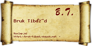 Bruk Tibád névjegykártya